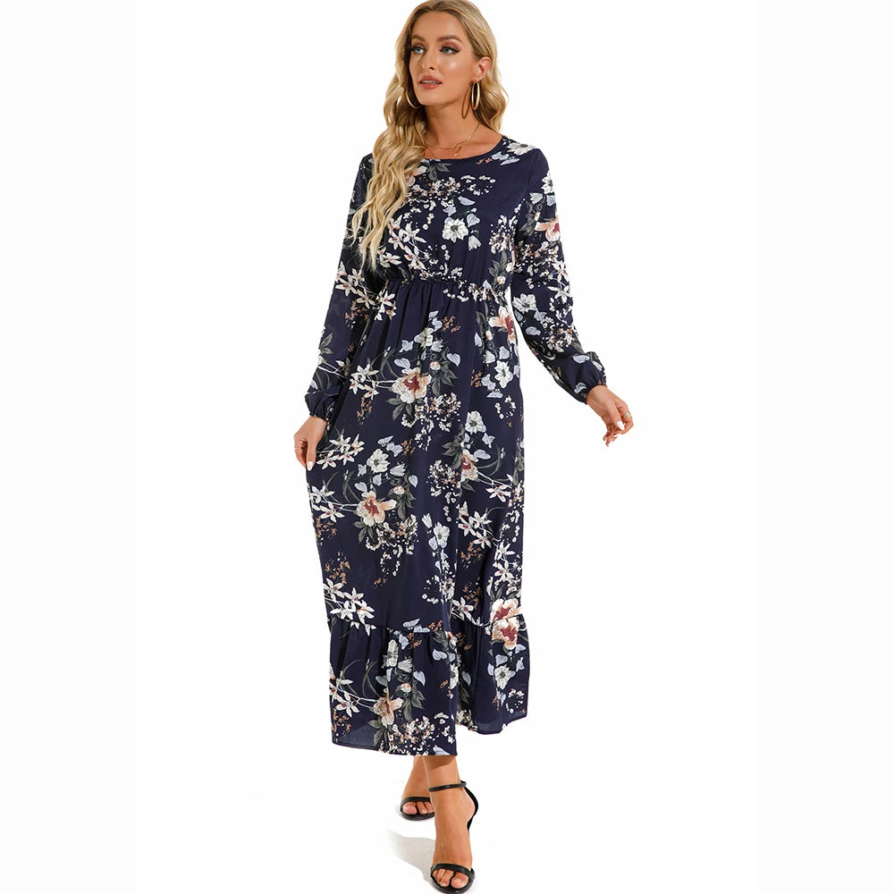 Women's Bohemian Floral Maxi Dress
