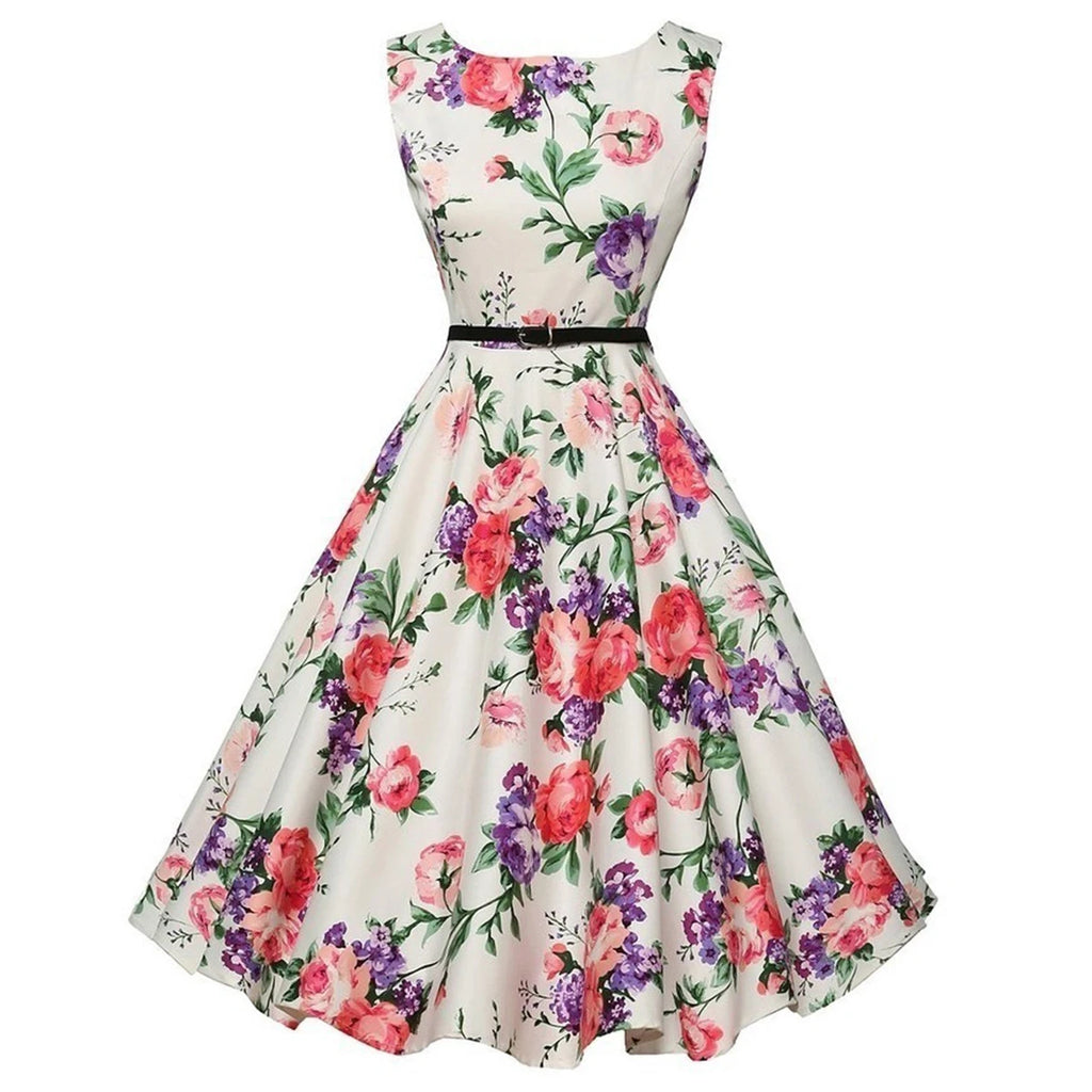 Summer Floral Swing Dress