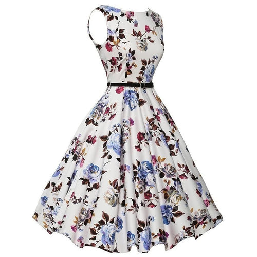 Summer Floral Swing Dress
