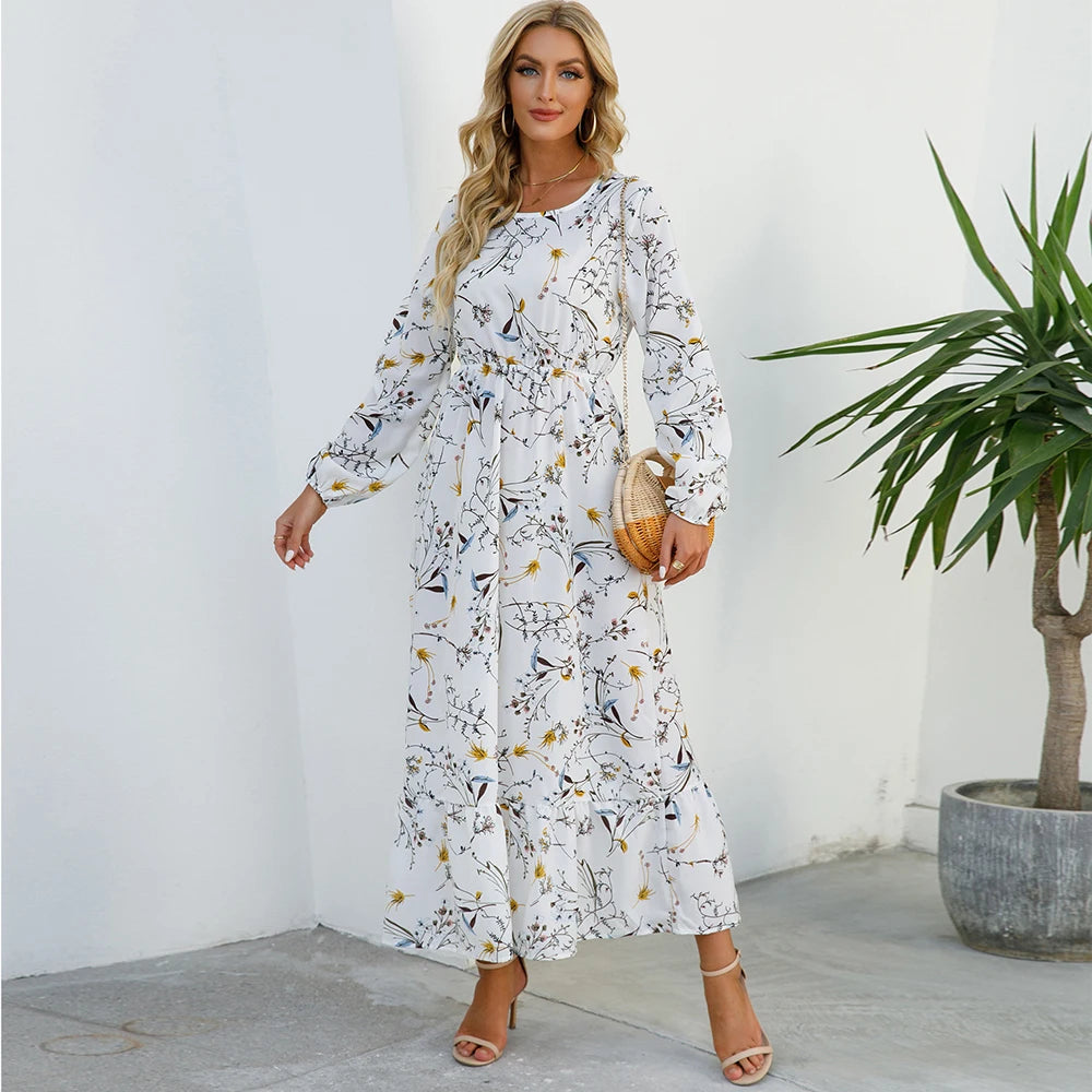 Women's Bohemian Floral Maxi Dress